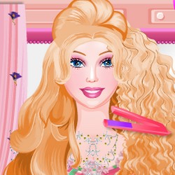 Barbie hair salon